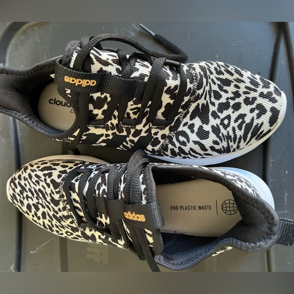 Adidas Cloudfoam Comfort Sneakers - Black and White - Picture 3 of 4